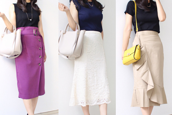 プチプラ感ゼロ！ 縦長シルエットがエレガントなスカートコーデ　【しまりんごの毎日しまむらコーデ～アメブロトップブロガー～ Vol.28】