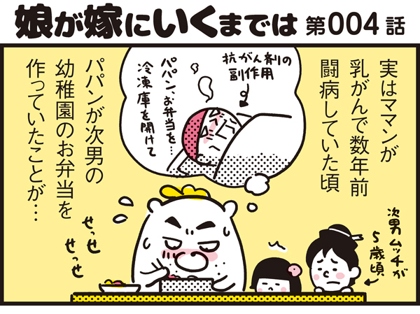 緊急事態！ パパンのお弁当は母の味？【パパン奮闘記 ～娘が嫁にいくまでは～ 第4話】