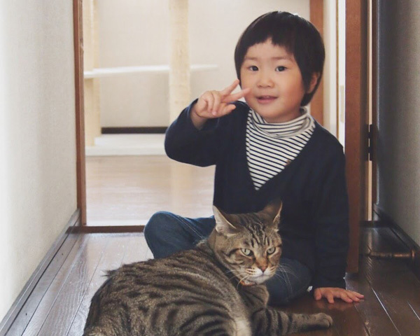 【いぬねこ うちのこ。】小さな兄弟と猫の金太郎とあずき／yukariiiさん