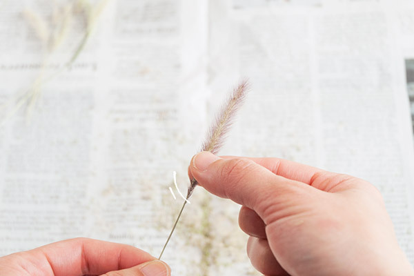 お月見にさっと用意できる！ ねこじゃらしのお飾り【昔ながらが”今”楽しい！レトロアートレシピ Vol.14】