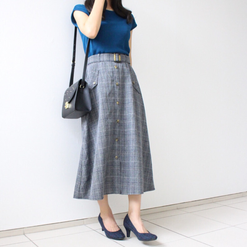 【GU・しまむら】大人の落ち着き！ しっとり“秋色”スカートコーデ【しまりんごの毎日しまむらコーデ～アメブロトップブロガー～ Vol.33】