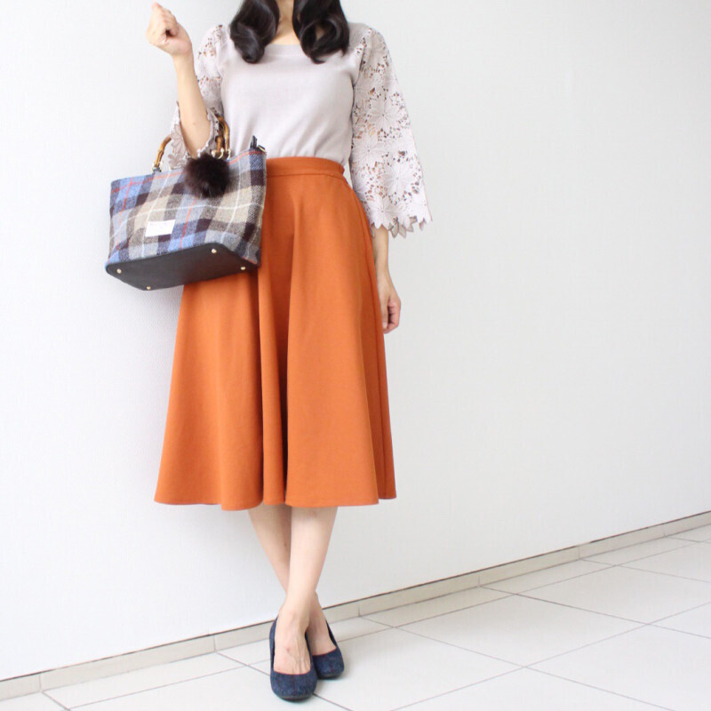 【GU・しまむら】大人の落ち着き！ しっとり“秋色”スカートコーデ【しまりんごの毎日しまむらコーデ～アメブロトップブロガー～ Vol.33】