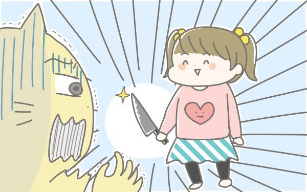 まさか！ 子どもが包丁を握っている。98％の家庭で起こるヒヤッと行動