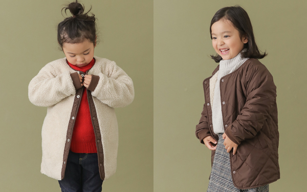2018年失敗しないキッズアウター！　着回し抜群のリバーシブル・ボア