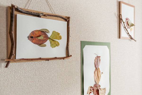 落ち葉アート「これって何の形？」秋を楽しむ簡単工作【昔ながらが”今”楽しい！レトロアートレシピ Vol.18】