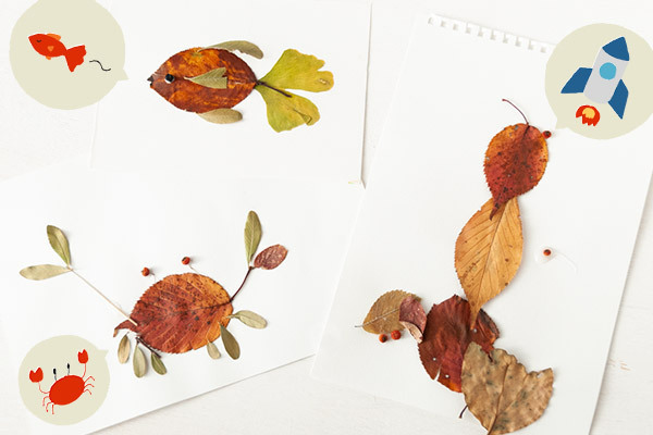 落ち葉アート「これって何の形？」秋を楽しむ簡単工作【昔ながらが”今”楽しい！レトロアートレシピ Vol.18】