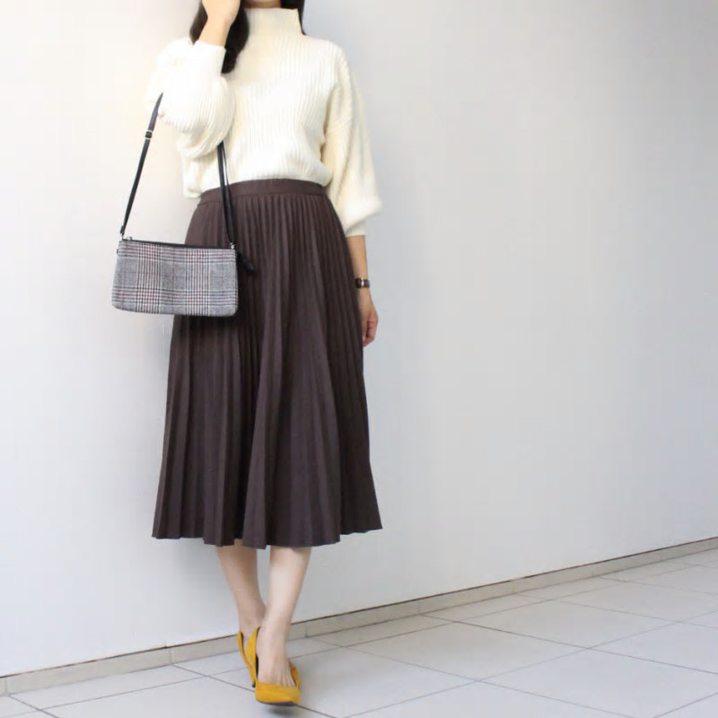 【プチプラ】冬の「シンプルニット」、着回し＆着心地のよさを比較！【しまりんごの毎日しまむらコーデ～アメブロトップブロガー～ Vol.38】