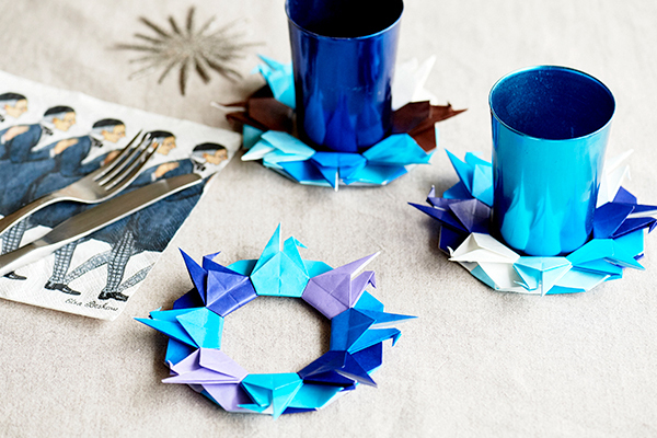 クリスマスリース＆お正月飾りに！ 簡単「折り紙リース」の作り方