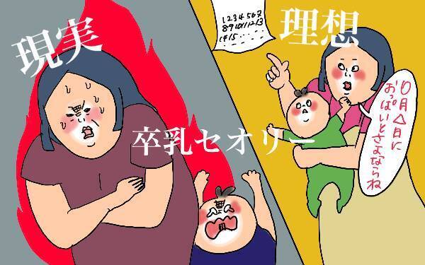 哺乳瓶も離乳食も拒否される…！　断乳・卒乳に追い詰められていたあの頃の私に言いたいこと【コソダテフルな毎日 第109話】