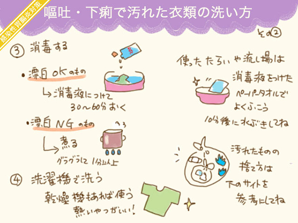 【保存版】子どもが吐いた…！　家庭内感染を防ぐための汚れた服や床の消毒方法【ママ女医HALの子育て日和 第6話】