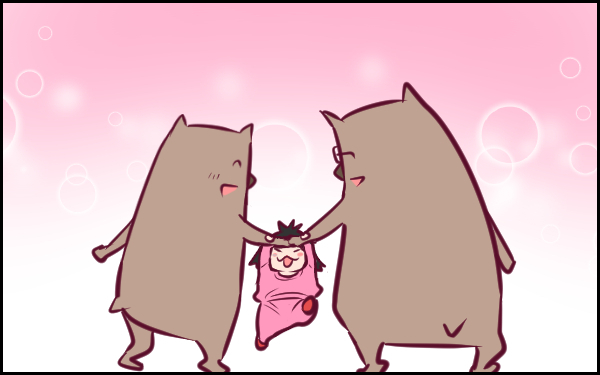 産後不安定だったワタシを気づかってくれた夫に感謝！　そして最近は娘にも感謝！【ウォンバット母さん育児中  第11話】