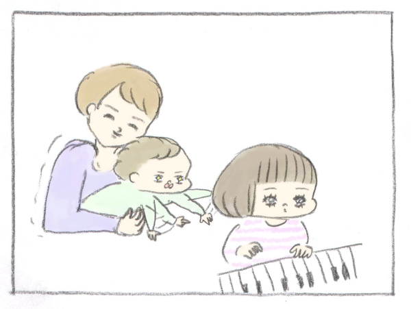 下の子を連れて習い事に通うのって…大変！【ぎゅうにゅう日記 第4話】