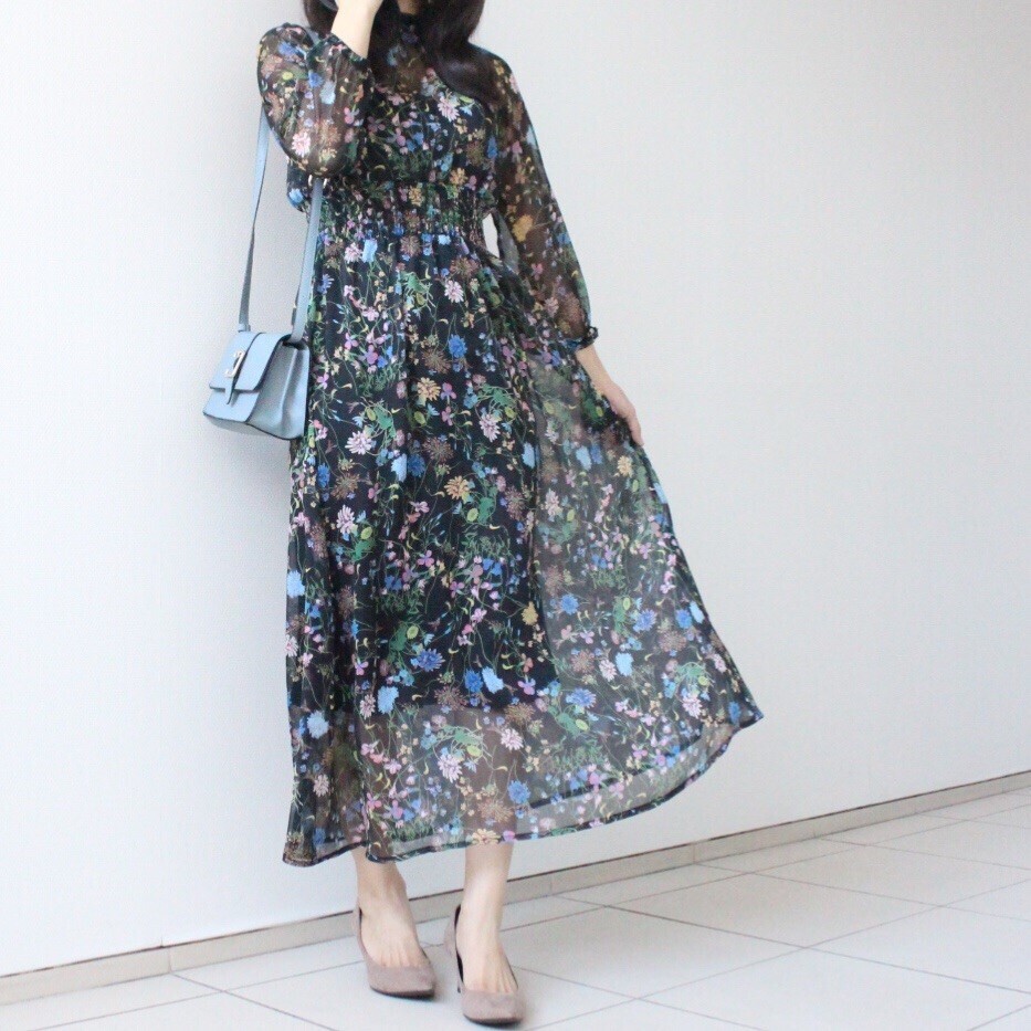 これは買い！ 大人かわいい高見え「春ワンピ」、夫ウケも上々【しまりんごの毎日しまむらコーデ～アメブロトップブロガー～ Vol.44】