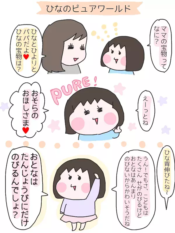 予想の斜め上！　子どもならではの独特な世界観が面白い【ひなひよ育て ～愛しの二重あご～  第12話】