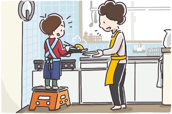 【新連載】包丁は何歳から？　準備不足で子どもと修羅場【そんたんママときーちゃんの「はじめてづくし」 第1話】