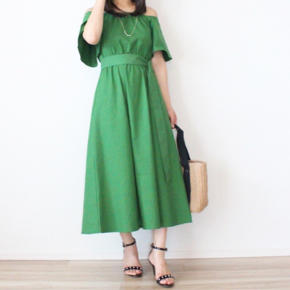 ヘルシーな肌見せ&揺れ感が魅力！ 夏まで使える大活躍ワンピ【しまりんごの毎日しまむらコーデ～アメブロトップブロガー～ Vol.47】