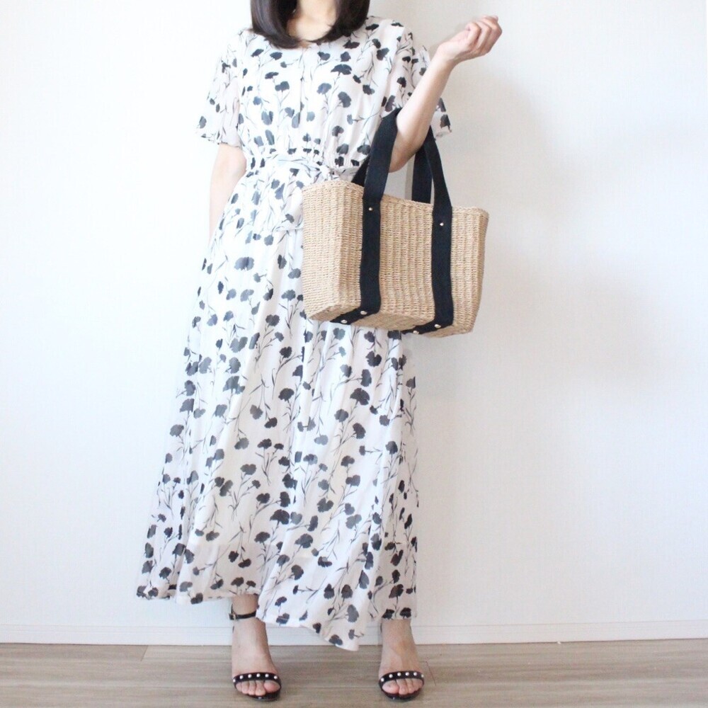 ヘルシーな肌見せ&揺れ感が魅力！ 夏まで使える大活躍ワンピ【しまりんごの毎日しまむらコーデ～アメブロトップブロガー～ Vol.47】