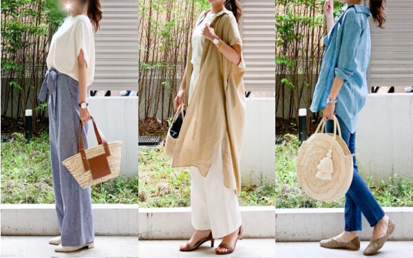【ユニクロ】見た目も着心地も爽やか！ ユニ女の大人「リネン」コーデ【ユニクロ大人コーデ～アメブロ30代ファッション1位 Hanaさん ～ Vol.51】
