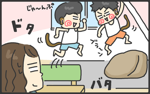 ママはいつでも臨戦態勢！ 夏の汗クサッ対策は？～男の子あるある2～【メンズかーちゃん～うちのやんちゃで愛おしいおさるさんの物語～ 第60回】