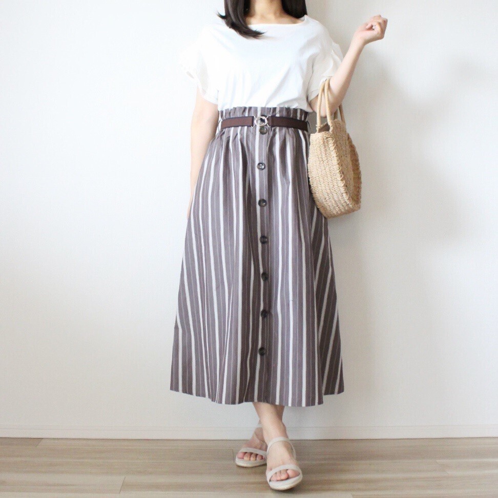 【しまむら】かわいすぎる新作スカート＆ワンピコーデ　高見え具合に感激！【しまりんごの毎日しまむらコーデ～アメブロトップブロガー～ Vol.49】