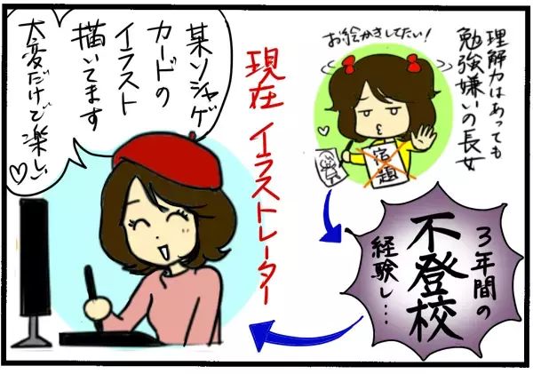 娘が不登校に…出口が見えず追い詰められた日々/娘の不登校体験記(1)【4人の子育て！　愉快なじゃがころ一家 Vol.40】