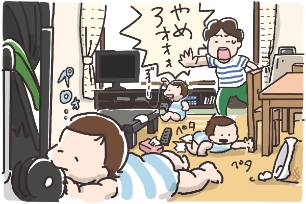 ハイハイ赤ちゃんは芝生がお嫌い？　家の中の安全対策が予想外のトラウマに…【そんたんママときーちゃんの「はじめてづくし」 第5話】