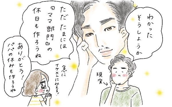 がんばるために休みたい！ 　ママの「家事部門」に休日が欲しいと夫に言ってみた【今日もママにおつかれさま!! ～ママ楽レシピつき～ Vol.2】