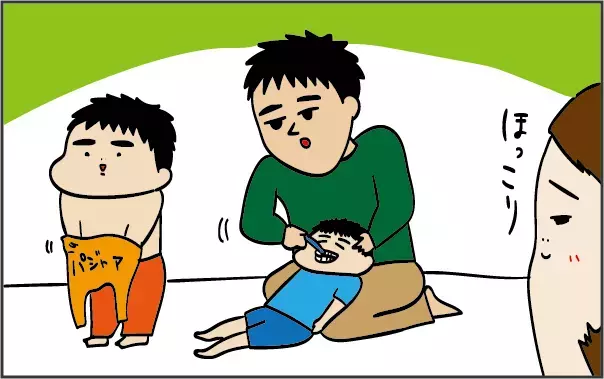 ここが変だよ！ オトンの育児 ～服選び編～【ズボラ母の三兄弟カオス日記 第20話】