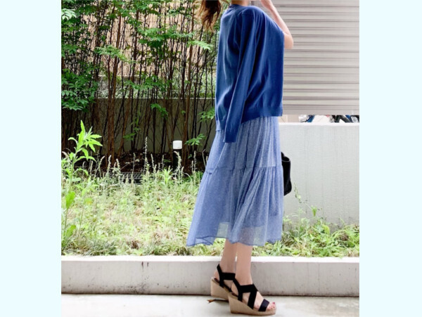 【ユニクロ】涼しげな「透け感アイテム」でつくる、 大人の爽やかフェミニンコーデ【ユニクロ大人コーデ～アメブロ30代ファッション1位 Hanaさん ～ Vol.53】