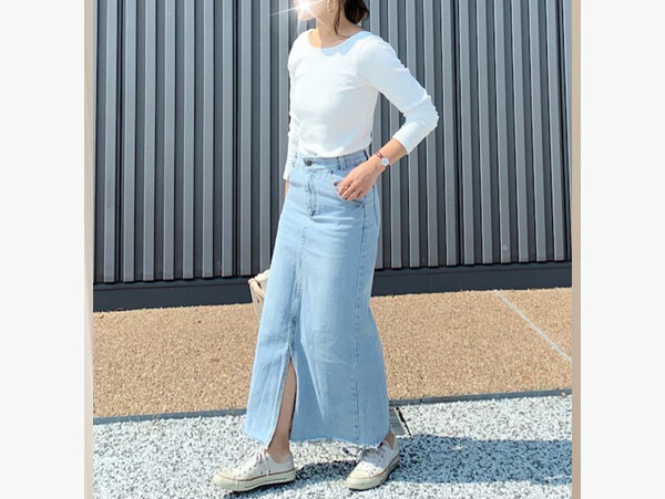 【プチプラ】梅雨のジメジメ気分を払拭！ 爽やかブルーでつくるママコーデ　【AYAのプチプラ格上げコーデ Vol.4】