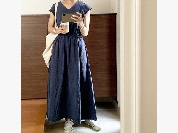 【プチプラ】梅雨のジメジメ気分を払拭！ 爽やかブルーでつくるママコーデ　【AYAのプチプラ格上げコーデ Vol.4】