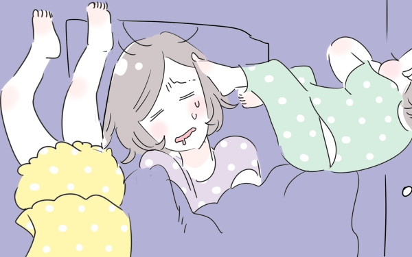 子どもの寝相の悪さも気にならない、ママの熟睡テク。激レアシーン堪能付き【子育ては毎日がたからもの☆ 第59話】