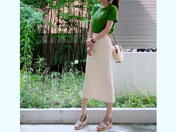 この夏グリーンがかわいい！ 「ユニクロ」でつくる上品で心地よい大人コーデ【ユニクロ大人コーデ～アメブロ30代ファッション1位 Hanaさん ～ Vol.56】