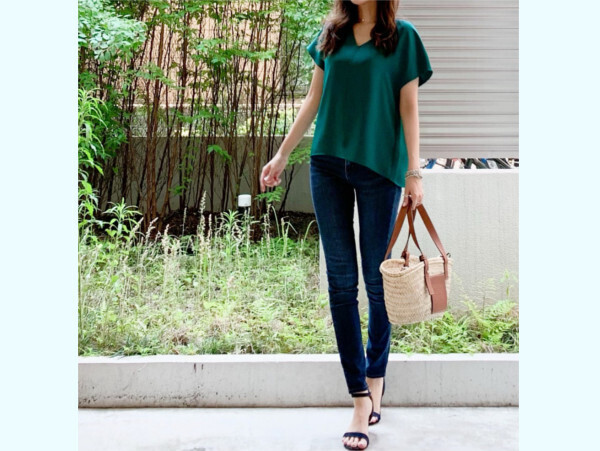 この夏グリーンがかわいい！ 「ユニクロ」でつくる上品で心地よい大人コーデ【ユニクロ大人コーデ～アメブロ30代ファッション1位 Hanaさん ～ Vol.56】