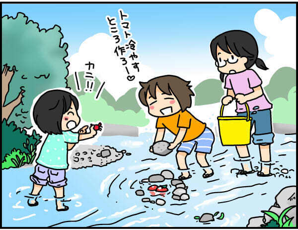 川遊びに花火大会、餌やり当番…子ども時代の夏休みを振り返って思うこと【4人の子ども育ててます 第58話】