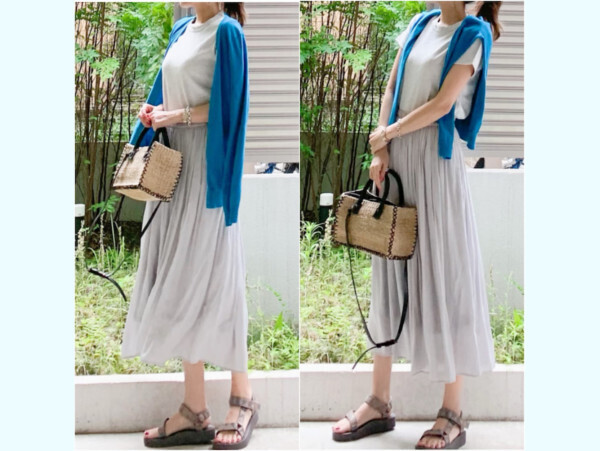 「ユニクロ」3つのブルーでつくる真夏の爽やかコーデ【ユニクロ大人コーデ～アメブロ30代ファッション1位 Hanaさん ～ Vol.58】