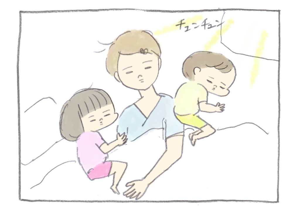 今日こそ…！　家族旅行で久しぶりに広いベッドで寝られると思ったら【ぎゅうにゅう日記 第9話】