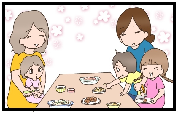 離乳食、食べない時期ってあった？  悩んでる友人に私が伝えたこと【猫の手貸して～育児絵日記～ Vol.4】