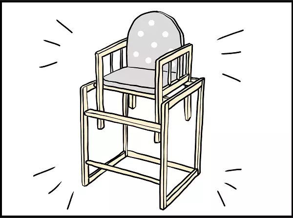 お下がりの高級ベビーチェアで遊ぶ息子に母ドキドキ！　 結局は…【ドイツDE親バカ絵日記 Vol.6】