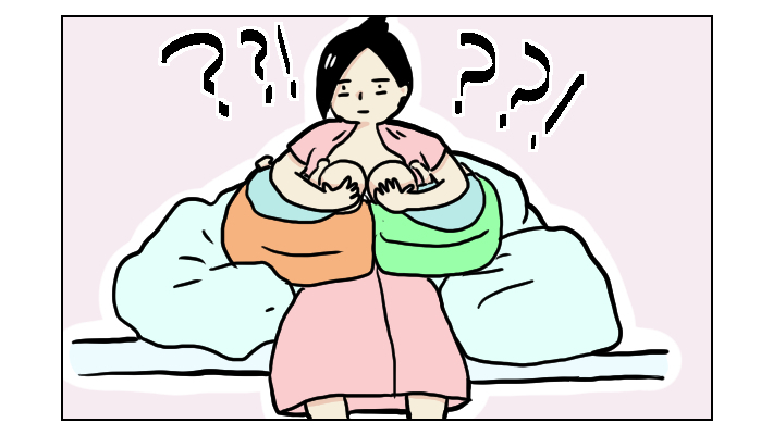 双子の出産を終えてから… いきなり始まった「同時授乳」に大混乱！【四方向へ散らないで Vol.3】