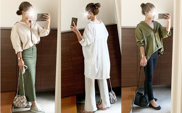 ルーズシルエットで華奢見せ！ オトナ女子のゆるっと「シャツコーデ」【AYAのプチプラ格上げコーデ Vol.11】