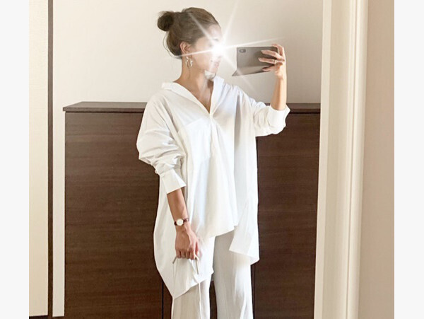 ルーズシルエットで華奢見せ！ オトナ女子のゆるっと「シャツコーデ」【AYAのプチプラ格上げコーデ Vol.11】