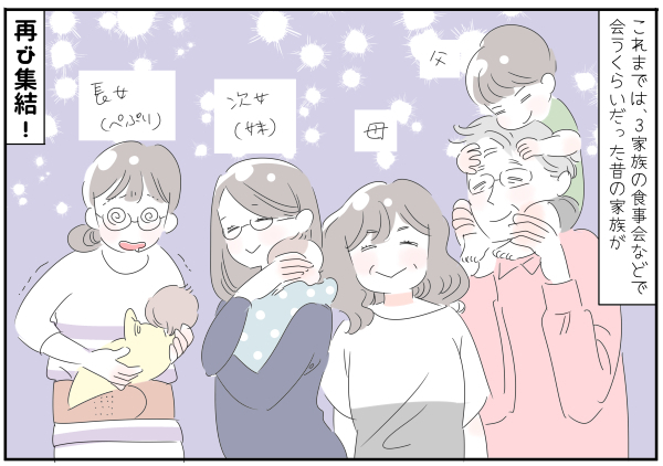 姉妹同時に里帰り出産！ ふたたび家族が集結した「奇跡の時間」【子育ては毎日がたからもの☆ 第68話】