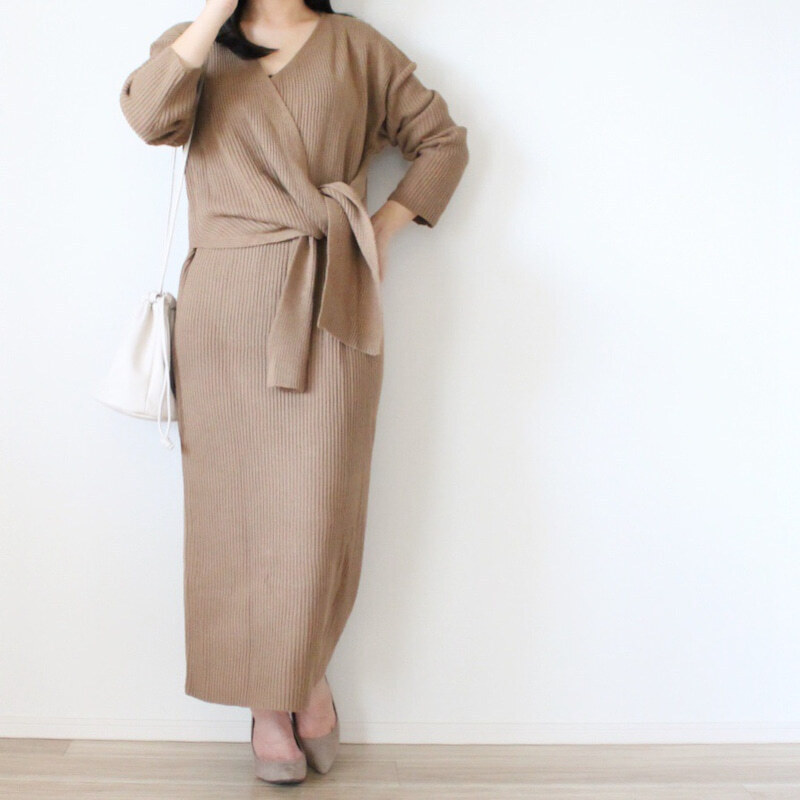 楽ちん＆かわいい「ニットワンピ」　カジュアルとフェミニンどちらの気分？【しまりんごの毎日しまむらコーデ～アメブロトップブロガー～ Vol.59】