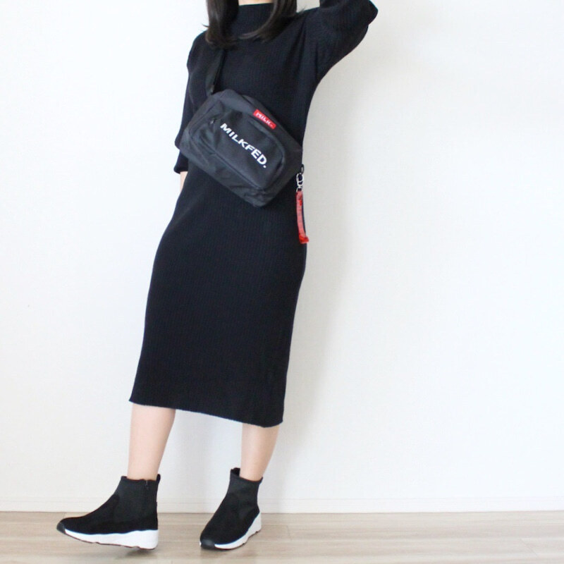 楽ちん＆かわいい「ニットワンピ」　カジュアルとフェミニンどちらの気分？【しまりんごの毎日しまむらコーデ～アメブロトップブロガー～ Vol.59】