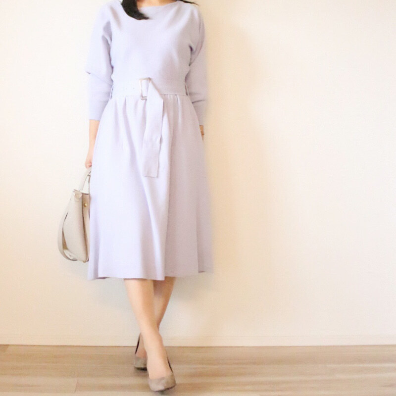 楽ちん＆かわいい「ニットワンピ」　カジュアルとフェミニンどちらの気分？【しまりんごの毎日しまむらコーデ～アメブロトップブロガー～ Vol.59】