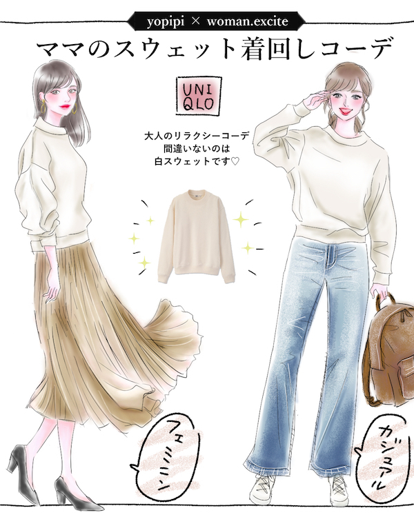 UNIQLOとGUで叶える！ ママのスウェット着回しコーデ【yopipiのプチプラコーデ〜ときどき育児日記〜 Vol.2】