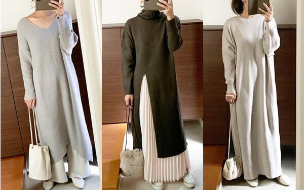 プチプラで大人買い！　ゆるっと大人かわいい冬待ちワンピース3選【AYAのプチプラ格上げコーデ Vol.13】