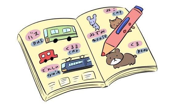 ペンでタッチすると読み上げてくれる知育玩具