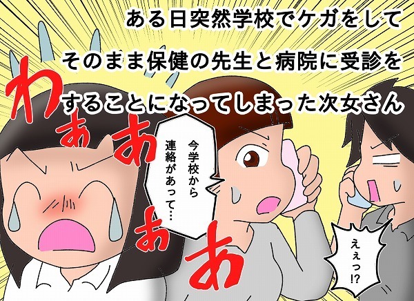 次女が鼻骨折で即入院・手術に!!　急な準備で慌てないための心構え【もりりんパパと怪獣姉妹 第19話】
